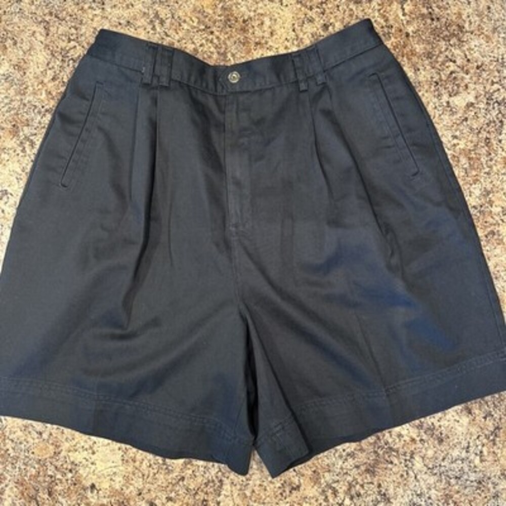 Vintage Hunt Club Womens Black Chino Shorts - Size  18